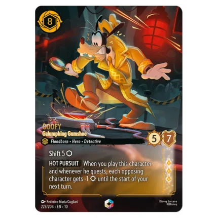 Lorcana - Whispers in the Well - Goofy - Galumphing Gumshoe (Enchanted) - 223/204